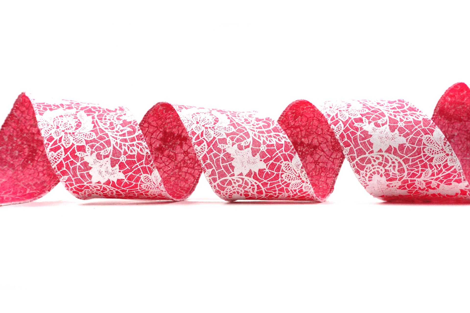 春天优雅的仿蕾丝玫瑰缎带